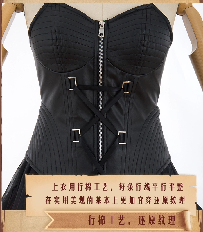 Chim đốm thứ năm cá tính COS quần áo cơ nhỏ màu đỏ cưỡi mũ phù hợp với quần áo cosplay trang phục nữ đạo cụ