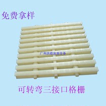 Swimming pool turn drainage grille Three-interface channel surface ditch cover Leakage ditch partition fan non-slip overflow sink grate