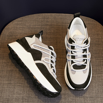 Small size 31 32 33 leather inner leather sports shoes casual shoes 2020 autumn and winter New thick soled father shoes women