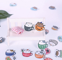 Hands Tent Stickers Suit Cute Cartoon Digy Diary Decoration Creative Sticker Painting Teen Hands Ledger Animal Flowers Material