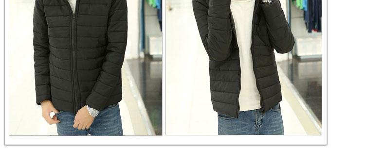 Áo khoác cotton mùa đông 2017 mới áo khoác nam size lớn Phiên bản Hàn Quốc của quần áo cotton tự trồng thường xuyên cổ áo khâu bông áo khoác thủy triều áo bò nam