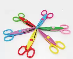 Six children's DIY handmade lace scissors photo album with gadgets
