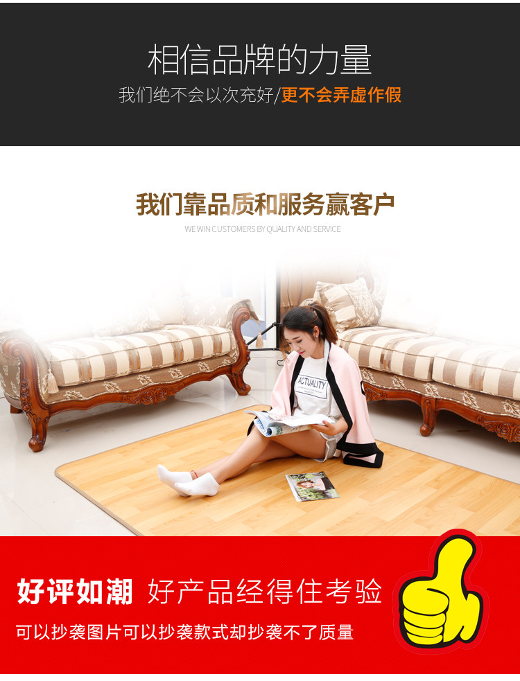 三顺暖润 碳晶地暖垫 进口发热膜 50*35cm 适合暖脚 图4