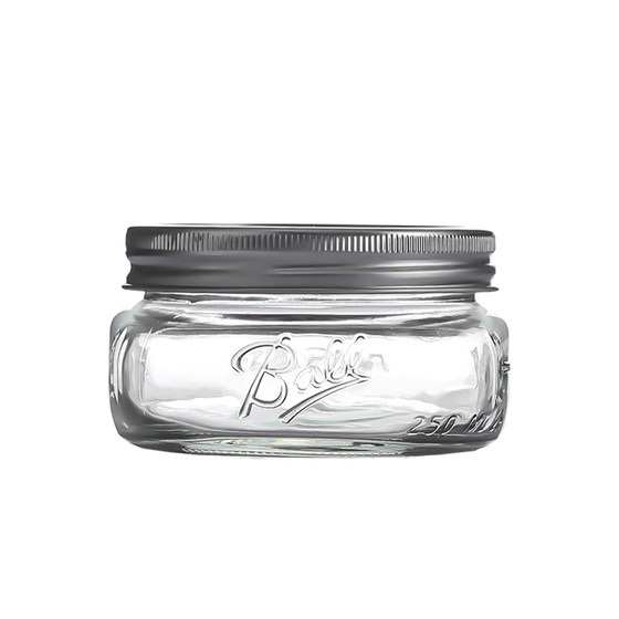 BallMasonJar American mason jar glass transparent oatmeal sealed jar milkshake wide mouth juice drink cup