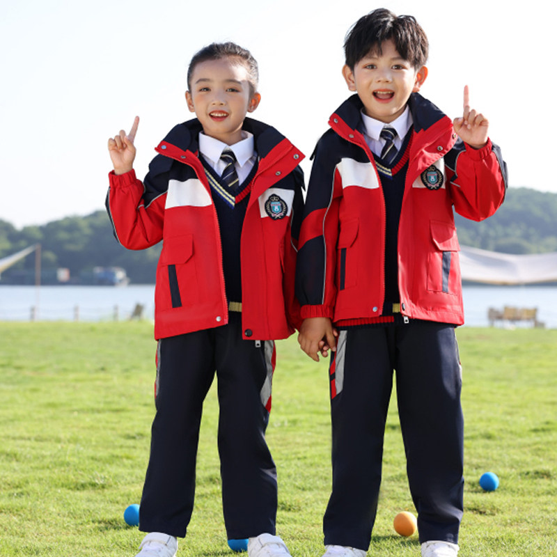 Primary school uniform Winter Children's Class Kindergarten Clothing Kindergarten Costume Spring and Autumn Set Three Pieces of Winter Costume