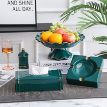 Nordic Light Lavish Tissue Box Bedroom Living Room American Paper Draw Box Home Minimalist Tea Table Restaurant Ceramic Cramers