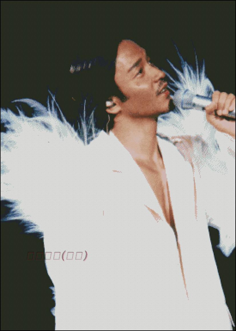 Our gorgor's cross stitch Leslie Cheung Enthusiasm 28 inch small grid - Taobao