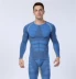 Quần áo thể thao nam chuyên nghiệp bó sát corset dài tay thấm hút mồ hôi và quần áo thể thao bằng nhựa nhanh khô Corset