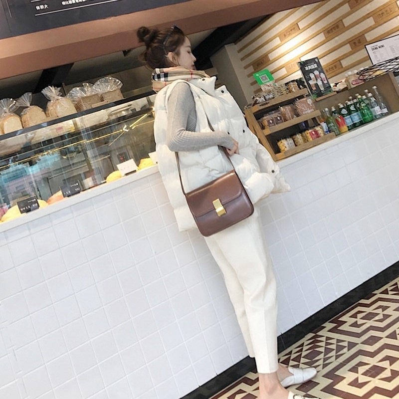 Hong Kong 2020 winter new short duvet cotton coat coat with a female vest of coat