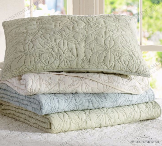 Bộ chăn ga gối bông cotton JARDIN của Mỹ điều hòa không khí ba mảnh được phủ dày lên giường trải giường vào mùa thu đông ra giường cotton