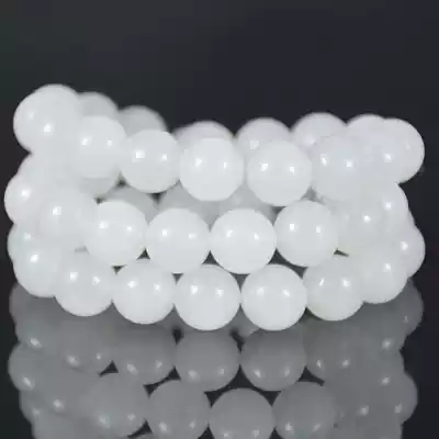 Hetian jade necklace pendant 10mm jade beads support national re-inspection