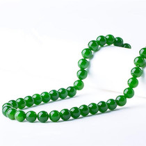 Xinjiang Kunlun Jasper Necklace and Tian Jasper Necklace No Black Point Beaded Ball Jade Pendant Lanyard Pendant Lanyard