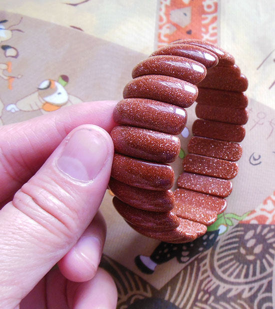 Brazilian natural cat's eye jinshashi literary retro wide handteak (opportunity stone) (cat's eye)