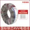 Medium cable household power cord Pure copper core RVV wire soft sheath wire 2 3 4 5 core 1 5 2 5 4 6 square