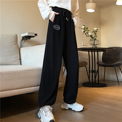 Spring 2021 new casual sports pants women's Korean version of loose and versatile corset pants Chaogao Street pants