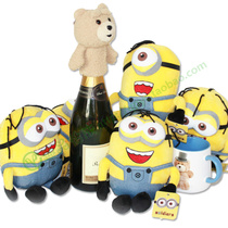 God Stealing Milk Dads Little Yellow People Cute Plush Toy Dolls Doll Paparazzi Despicable I Movie Perimeter Genuine Spot