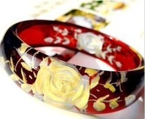 Scarlet bracelet Carved rose bracelet