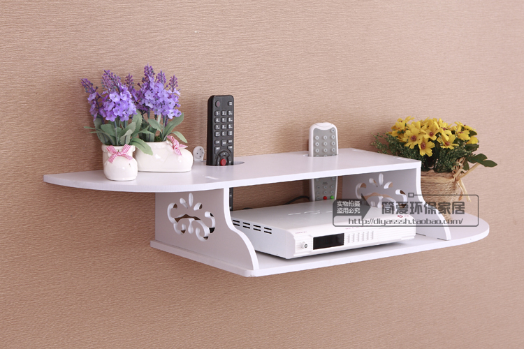 smart tivi samsung 4k 55 inch ua55 Sáng tạo TV set-top hộp kệ tường kệ treo tường phòng khách trang trí phòng ngủ bộ định tuyến phân vùng đấm miễn phí - TV tivi casper 32 inch