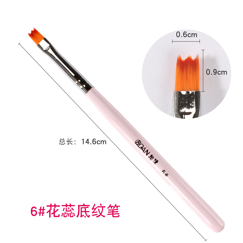 Nail pen hoa mẫu bút màu vẽ cọ răng cưa hoa móng tay vẽ bút thực hành bộ công cụ máy hơ nail