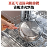 Супер-нержавеющая сталь сковорода Домохозяйственная огненная красная точка на основе масла на основе масла на основе масляной на основе сковороды индукционная плита индукция Wok Universal