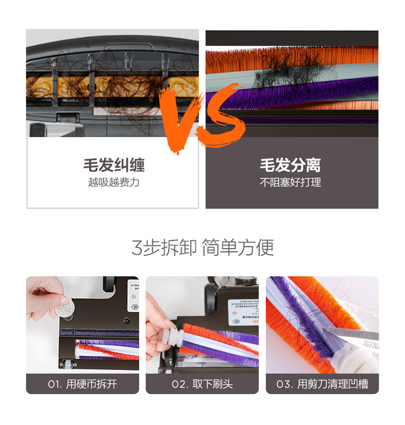 Máy hút bụi gia đình Supor VCS52A-01 không dây nhỏ câm máy hút bụi công suất cao mạnh mẽ - Máy hút bụi máy hút bụi nhà xưởng