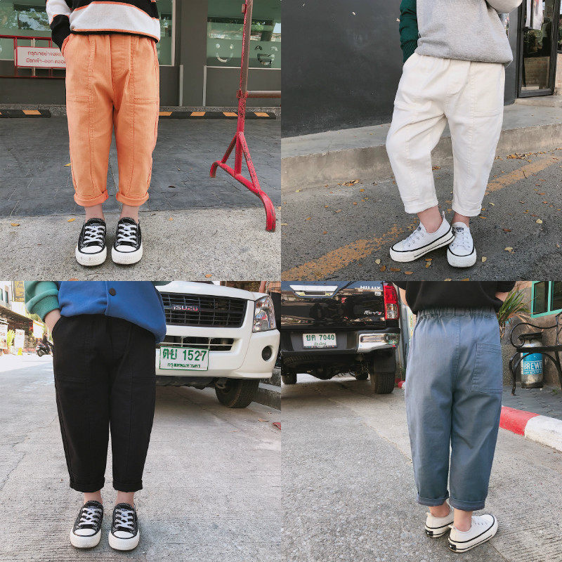 Source Home Child Clothing Boy Pants Spring Autumn Style Casual Pants Children Long Pants New Small Children Dress Korean Version Foreign Pie Pants