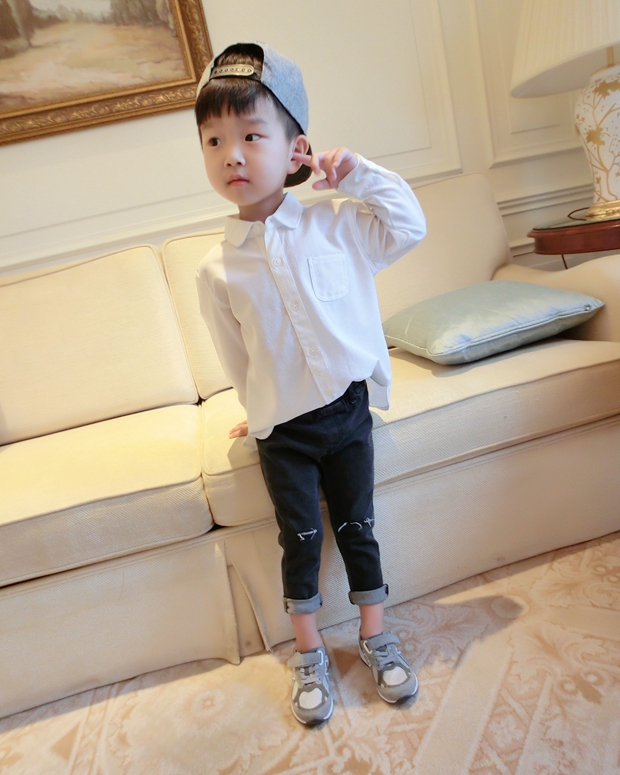 Chemise enfant à manche longue - Ref 2083115 Image 24