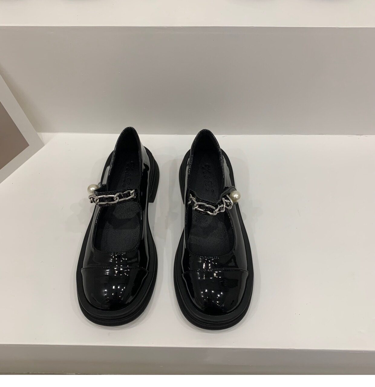 Туфли Мэри Джейн 厚底小香风小皮鞋女鞋子2024新款玛丽珍黑色春秋冬季加绒乐福单鞋 OTHER