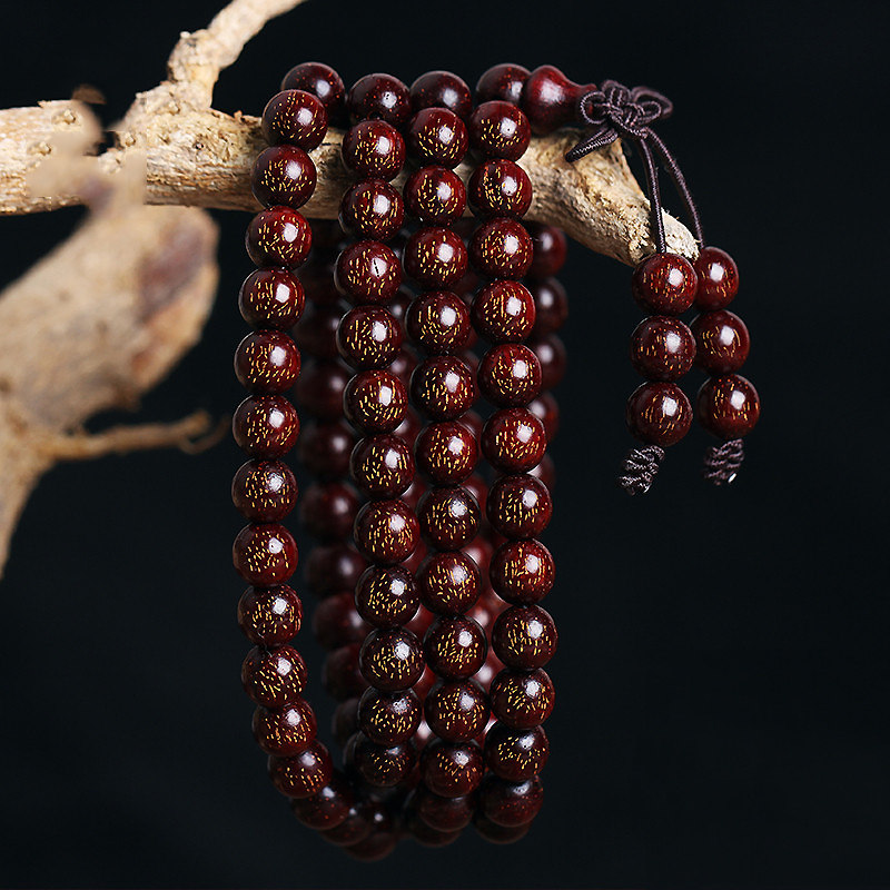 Lonely Things Good Things India Little Leaf Purple Sandalwood Hand-string Burst of Venus 6mm Men and women Handout 108 out of 108