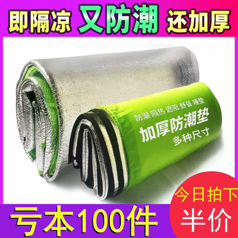 Chiếu chống ẩm ngoài trời dày thảm dã ngoại tấm màng nhôm di động sàn gia đình đặt nệm ngủ lều cắm trại thảm tạo tác - Thảm chống ẩm / Mat / Gối