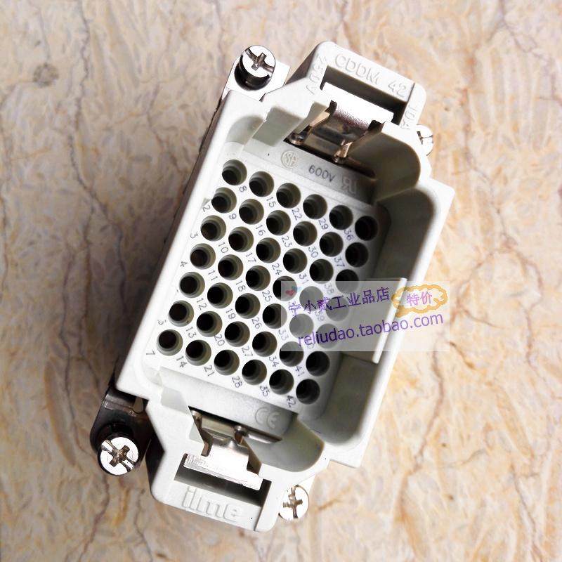 ILME connector CDDM-42 male core 42FP pin 10A250V cold profiling Elmar high density original dress brand new