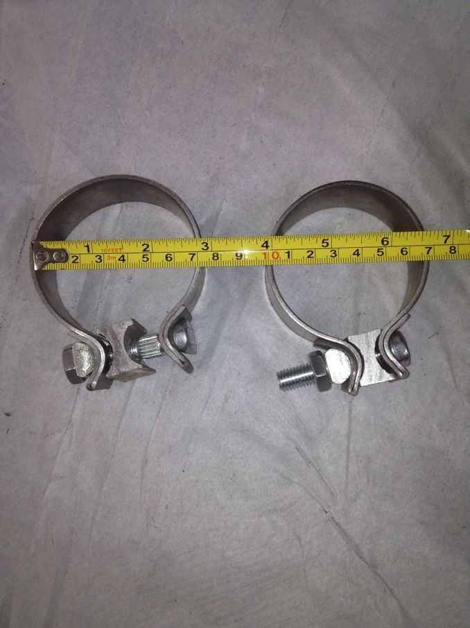 Exhaust pipe card round pipe with pipe hoop larynx hoop clamp hoop pipe clamp pipe clamp-type connection pipe clamp fixing