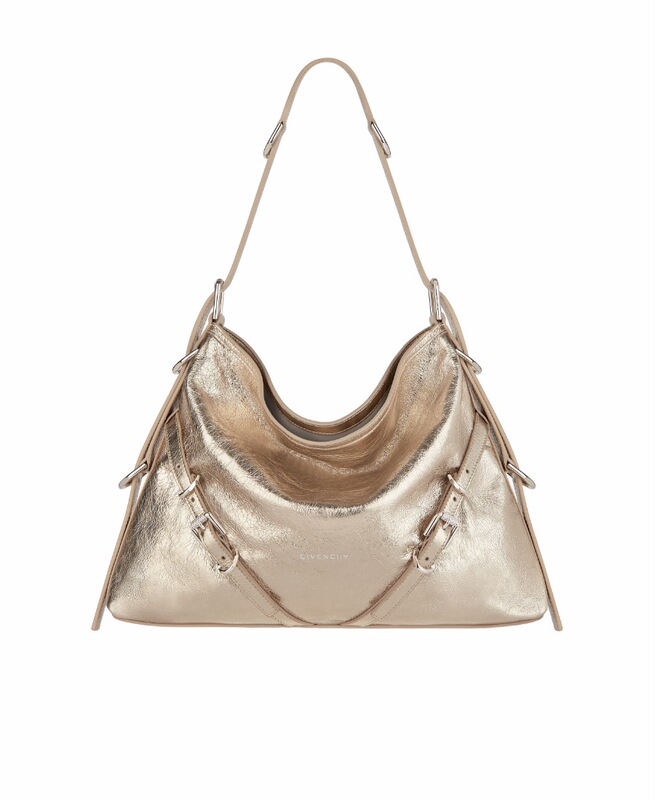Givenchy Women's Gold Voyou Medium Calfskin Shoulder Tote Bag