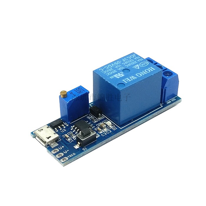 宽电压 5V-30V触发延时继电器模块定时器模块 延时导通 延时开关