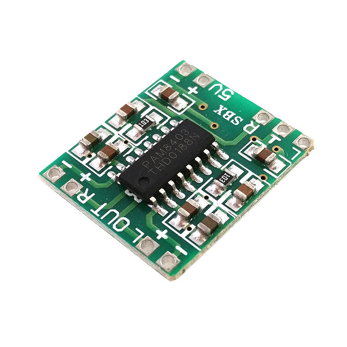 微型数字功放板2*3W D类PAM8403功放模块diy 2.5～5V 可USB供电