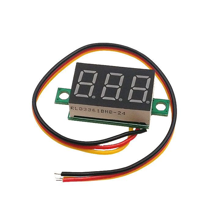 微型 0.36寸数码管DC0V100V 三线可变精度数显示/数字电压表