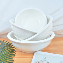 Big soup bowl Ceramic large thick anti-scalding pure white soup ancient malatang bowl soup bowl rice bowl restaurant bowl commercial customization