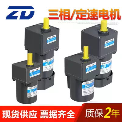 Geared motor 6W-250W induction constant speed reduction gear reducer motor single-phase 220V 380V three-phase