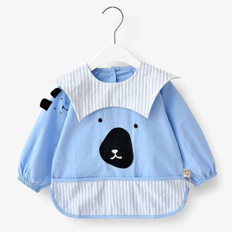 Autumn and winter new Axi baby cotton cotton and linen children's bib men and women baby anti-dressing baby meal bib rice single bib