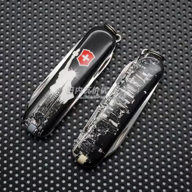 Phiên bản giới hạn Con dao quân đội Thụy Sĩ Mẫu xác thực Alpine Love Paris London New Zealand Ma Kết dao gấp đa chức năng