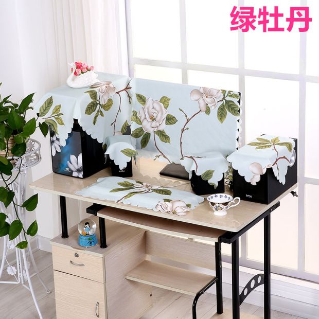 Bông và vải lanh máy tính che bụi màn hình máy tính bao gồm máy tính để bàn LCD trường hợp máy tính 22 24 27 inch màn hình bìa vỏ bọc máy giặt cửa ngang electrolux