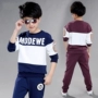 Bé trai thiết lập mùa xuân 2018 và mùa thu mới phiên bản Hàn Quốc của quần áo trẻ em dài tay thể thao trẻ em hai mảnh shop trẻ em