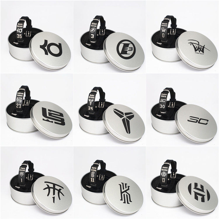 Basketball Bracelet Kobe James Currio Star Belt New Black Star and Women's Sports Adjustable Bracelet