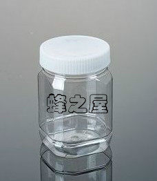 60 cartons (house of bees) 500g square ordinary honey plastic bottle 500g PET transparent food mouth