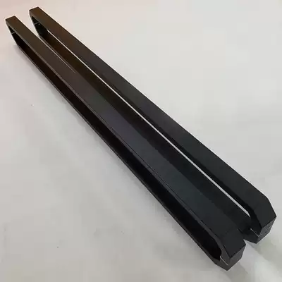 New Chinese glass large door handle stainless steel door thickened handle with frameless door handle wooden door black spot