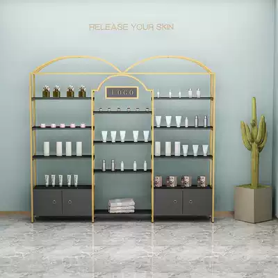 Net red explosive light luxury commercial beauty salon nail art products display cabinet cosmetics display rack landing objects