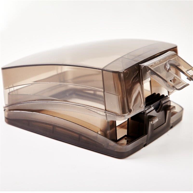 Socket anti-rain cover Outdoor waterproof 5-hole socket box Anti-splash box outdoor Ming-fit rain-proof sunscreen switching power box