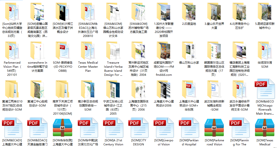 T1112 SOM建筑事务所城市规划+建筑设计+商业设计高清文本188...-2