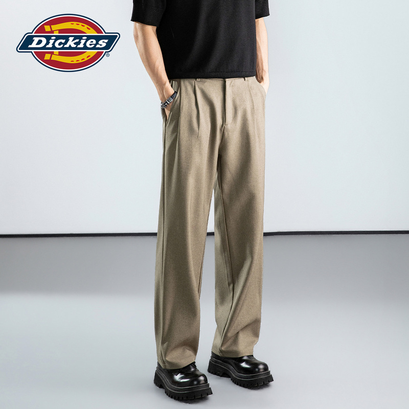 Dickies Summer Thin Old Money Style Pleated Straight-Leg Suit Pants for Men, Loose and Drapey, Versatile Casual Pants Dickies Summer Thin Old Money Style Pleated Straight-Leg Suit Pants for Men, Loose and Drapey, Versatile Casual Pants