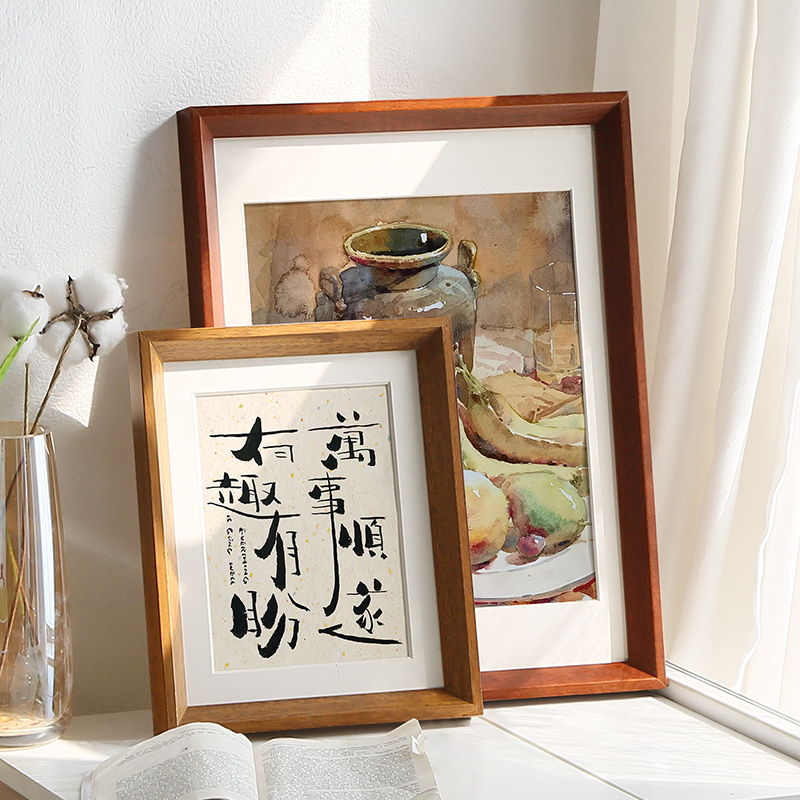 Solid wood frame hanging wall 16 inch 24 inch 30 Large picture frame Jigsaw Puzzle Framed framed 5075 Custom Size Jane about 4 open 8K